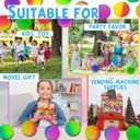 50Pcs 32mm Bouncy Balls for Kids,Rubber High Bouncy Balls,Bright Assorted Multicolor Bouncing Balls for Boys Girls,Kids Party Favors Gifts,School Carnival Prizes