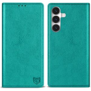 ZZXX for Samsung Galaxy S26 Plus Wallet Case with [RFID Blocking] Card Slot Stand Strong Magnetic PU Leather Flip Fold Protective Phone Case for Galaxy S26+ 5G Case Wallet(Lake Blue-6.7 inch)