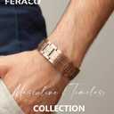Feraco Copper Bracelet for Men 3X Strength,Magnetic Therapy Bracelet Copper Jewelry with Powerful 3800 Gauss Magnets,Premium Fold-Over Clasp