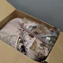 LOCHAS Rug for Living Room 6x9, Washable Soft Area Rugs for Bedroom, Abstract Carpet for Office Kids Dining Room Nursery Floor, Brown Pink Geometric Vintage Home Decor, Non Slip, Pet Child Friendly