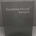 Sunshine Nicole Distressed Velvet Comforter Set, Distressed Velvet Face and Brushed Solid Microfiber Reverse, with Light Weight Soft Poly Fill, 5 Pieces Purple, King
