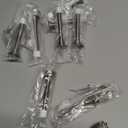 KISEER 10Pack Spring Door Stops 3 1/4 Inch Flexible Heavy Duty Spring Door Stopper with RustProof Screw Rubber Bumper Tips (Satin Nickel)