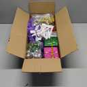 Small Blue Christmas Tree with Lights - 23 Inch Mini Tabletop Christmas Tree with Warm-White LED Lights, Hanging Ornaments, Decorative Bow and Gift Boxes - Table Tree for DIY Christmas Decoration