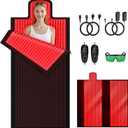 Red Light Therapy Blanket-84x33 inches Large Red Light Therapy Mat Full Body with High-Power 3100 LEDs | Dual Wavelength 660nm& 850nm, Infrared Light Therapy Sleep Bag for Pain Relief