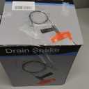 33 Feet Drain Snake Auger, Plumbing Snake Drain Hair Clog Removal Tool, Heavy Duty Toilet Snake Auger, Sink Unclogger Drain Cleaner Tool for Bathroom Kitchen Tub Shower Drain Clog Remover with Gloves