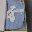 OIAHOMY Gift Basket with Handle, Personalized Baby Basket for Kids, Woven Rope Gift Empty for Toys, Baby Treasure Hunt Baskets with Wooden Card for Boys and Girls - Blue (7.9"D x 5.9"W x 5.9"H)