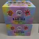 2 x 24 Colors Tie Dye Kit, Tie Dye Set for Kids, Pre-Filled Bottles, Non Toxic Permanent Fabric Dye Art Set, Easy DIY Fabric Art - Create Fun (24 Colors)