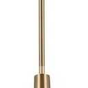 Kichler Deela Single Pendant Light Fixture for Kitchen Island with Satin Etched Cased Opal Glass in Champagne Bronze, Modern Hanging Lamp (7" x 17"), 52529CPZ, Medium