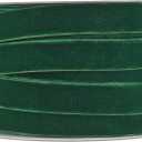 MEEDEE Hunter Green Velvet Ribbon 5/8 Inch Single Face Nylon Velvet Ribbon 25 Yards Velvet Green Ribbons for Christmas Tree, Ornaments, Gift Wrappig, Rustic Wreath, Invitations, Bouquet, Sewing Crafts