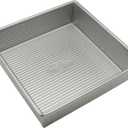 USA Pan Bakeware Nonstick Square Cake Pan, 8 Inch, Aluminized Steel