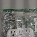 One Beat 1 Pack Cruise Essentials,5 Ft Flat Extension Cord, 3 Outlets 4 USB Ports(2 USB C) Flat Plug Power Strip,USB Charging Station with Non Surge Protector for Cruise Ship,Travel,Dorm Essentials (White)