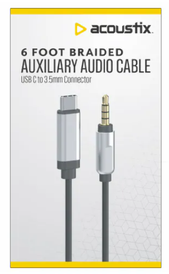 Acoustix™ Auxiliary Braided Audio Cable, 6 ft - Fred Meyer
