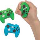 Fun Express Gamer Video Game Controller Shaped Stress Toy - Set of 12 - Game Party Favors