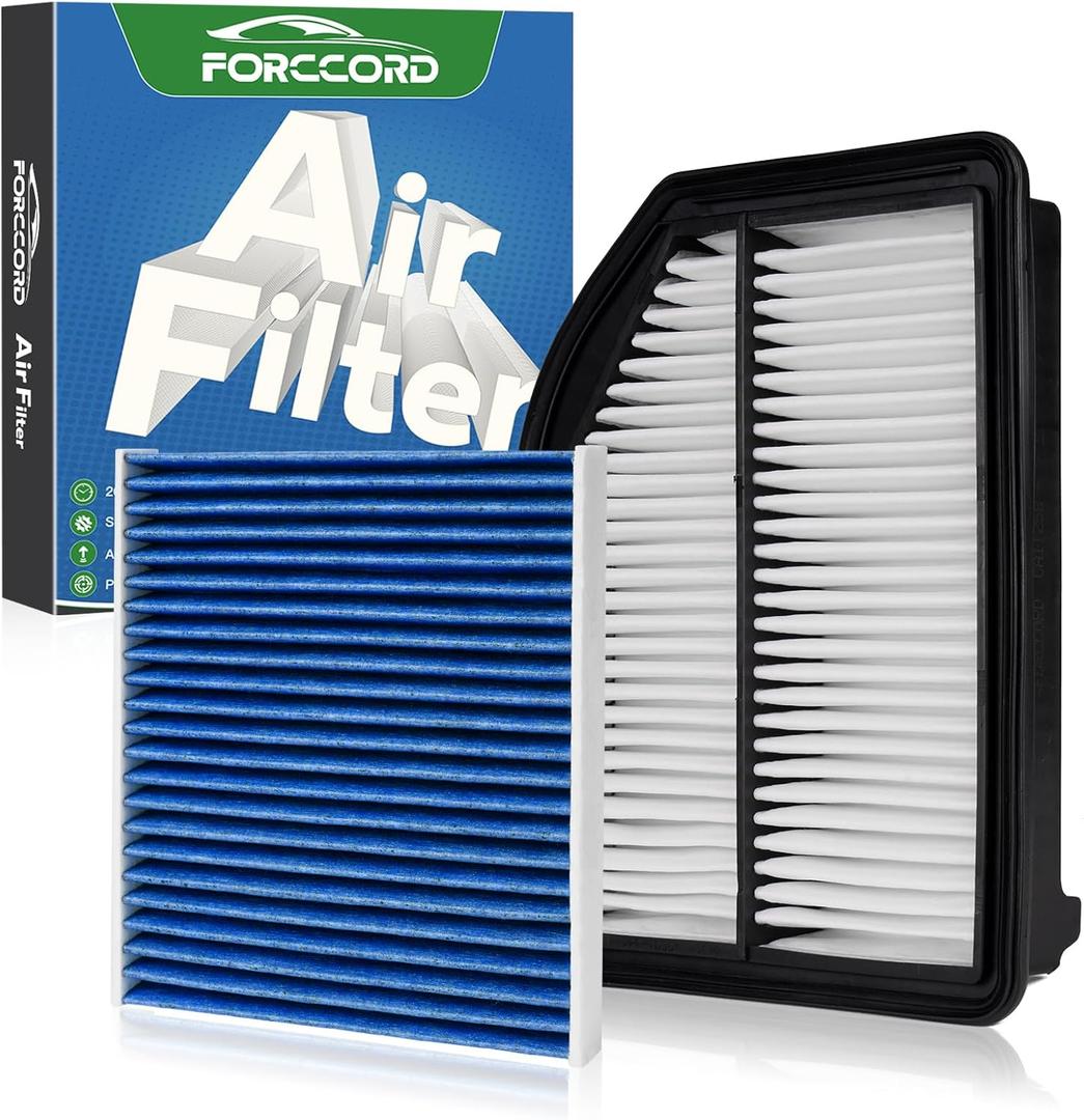 Cabin & Engine Air Filter Combo Fit for Honda CR-V CRV CR V 2012 2013 2014 L4 2.4L Activated Carbon Cabin Filter Replacement Air Filter CF10134 CA11258 Car Accessories
