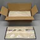 fazhongfa 5 PCS Hanging Handbag Storage Organizer Non-Woven Transparent Dust-proof Homewares Purse Wallet Closet Storage Bag with Zipper and Handle (XL)