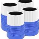 411i 411a Max Replacement Filter Compatible with Blue Pure 411i 411a Max Air Cleaner Purifier, 4 Premium Filters +4 Cloth Cover Pre-filter