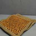 Zento Deals Natural-Wood Beaded Seat Cover with high Ventilation (Natural wood1)