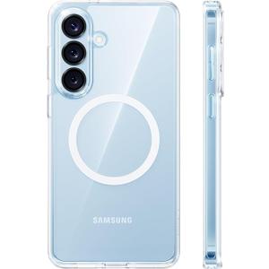TORRAS Magnetic Shockproof for Samsung Galaxy S26 Case, [NonYellowing] [Fit for MagSafe] [12FT MilitaryGrade Protection] Transparent Protective Slim Case for Samsung S26 Case, Diamond Clear