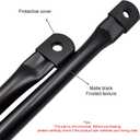 31"/78.5cm Garden Swing Replacement Bars, Matte Black Metal Round Rods for Hanging Swing Seat to Frame(2PCS/CTN)