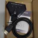 HDMI Switch 3 in 1 Out, 4K@60Hz HDMI Switcher with Gold Plated Ports, Plug & Play, Supports Full HD 1080P 3D Compatible with Roku TV Stick HDTV PS4/PS5 Xbox, Ideal for Gaming, Home Theater, Streaming