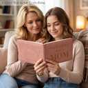 What I Love About Mom Leather Book A Fill-In-The-Blank Keepsake Journal Gift for Mom Birthday Mother's Day Christmas