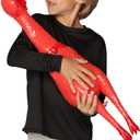 Crazy Huge Rubber Chicken - 29 Inch Giant Screaming Noise Makers for Parties, Pranks, Practical Jokes - Squeaks Up to 45 Seconds - Squawking Novelty Gag Gift Green