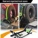 Semi Truck Spare Tire Rack Spare Tire Holder Spare Tire Carrier V2.0 Base Reinforcement Orange or Green