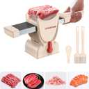Fresh Meat Slicer Thickness Adjustable 2 or 4 mm For Meat Slicing ShreddingThickness Adjustable 2 or 4mm Manual Meat Cutter Jerky Slicer for Beef Pork