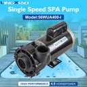 SPA Pump, Single Speed SPA Hot Tub Pump - 56 Frame LX SPA Pump Motor 4HP, 220-240V, 2" Port (Model: 56WUA400-I)