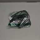 Recessed Power Strip Flat Plug, Desk Outlet with USB, ETL Listed Conference Recessed Power Outlet Socket with 2 AC Plugs, 2 USB Ports Connect with 10ft Power Cord for Furniture, Home, Office(Black)