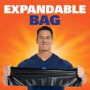 Hefty Ultra Strong Trash Bags, Black Tall Kitchen Trash Bags 13 Gallon Size, Break Resistant Drawstring Enclosure, Continuous Odor Control, Blackout, Clean Burst Scent, 80 Bags