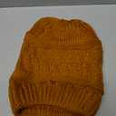 Thick Knit Soft Stretch Beanie Cap, Brown
