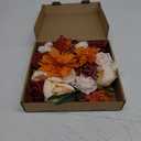 Ling's Moment Fall Terracotta Artificial Flowers Greenery Grand Box Set, Burnt Orange Fake Flower for DIY Wedding Bridal Bouquet, Centerpieces Decor, Floral Arrangement Decor, etc.