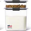 Rubbermaid Brilliance Pantry Food Storage Container Set, BPA-Free, Airtight & Leak-Proof, Clear, 8-Piece, Dishwasher Safe