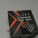 JFG RACING Dirt Bike Foot Pegs with Springs,7075 Aluminum CNC Footpegs Pedals Rests for Surron Light Bee X and S/E Ride Pro SS/CRF150F CRF230F 03-19/X160/X260-Silver