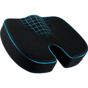 Memory Foam Seat Cushion for Sciatica & Tailbone Pain Relief Ergonomic Office Chair Cushion, Coccyx Cushion for Tailbone Pain, Sciatica Pain Relief Pillow for Office, Car