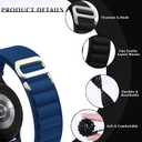Vixjimono Alpine Loop Band Compatible with Apple Watch Band 44mm/45mm/46mm/49mm/42mm(Series 3 2 1) Men Women, Nylon Sport Loop Bands for Apple Watch Ultra 2&1 iWatch Series10 9 8 7 SE 6 5 4 3 2 1