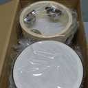 12 Pcs Tambourine Drum Bulk for Adults Hand Held Percussion Gift Operation Christmas Bulk Items Wood Metal Jingles Musical Educational Drum Instrument for Church Wedding Party Games(White) (4 Inch)