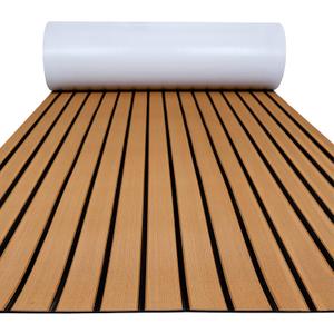 FOCEAN Boat Flooring EVA Foam Boat Decking Faux Teak Marine Flooring Boat Mat Boat Carpet Sheet for Motorboat RV Yacht Kayak Surfboard, 94.5"x 47.2"/35.4"/23.6"/15.7" (Brown With Black Seam Lines) FOCEAN Boat Flooring EVA Foam Boat Decking Faux Teak Marine Flooring Boat Mat Boat Carpet Sheet for Motorboat RV Yacht Kayak Surfboard, 94.5"x 47.2"/35.4"/23.6"/15.7" (Brown With Black Seam Lines)