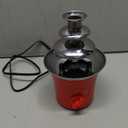 MINI Chocolate Fountain Machine Small Electric Chocolate Fondue Fountain Machine for Party for Candy Butter Cheese (Red)