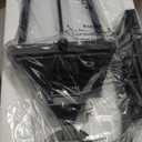 zeyu 27 Inch Outdoor Wall Lamp, 3-Light Large Outdoor Wall Lighting for House Porch, Die-Cast Aluminum in Black Finish, Seeded Glass, ZW105B-L BK