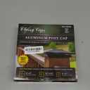 Classy Caps NSX66B 6x6 Aluminum Post Cap - Black fits 5"x5", 5.5"X5.5" & 6"X6", Heavy Duty Cast Aluminum, Ideal for Fence, Deck or Posts