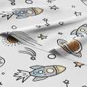 Kids Space Queen 4 Piece Sheet Set - Boys, Girls, Teens, Toddler - Easy Fit Deep Pockets - Breathable, Hotel Quality Bedding Sheets - Machine Washable - Wrinkle Free - Cute, Cozy, Soft - CGK Linens