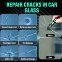 Windshield Crack Repair Kit,2026 Upgrade Car Windshield Crack Repair Kit,Glass Repair Liquid for Cracks Glass,for Chips and Cracks,Windshields, Windows, Mirrors