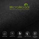 Men's Underwear 3 Pack Micro Modal Boxer Briefs Open Fly (Black, XXL)