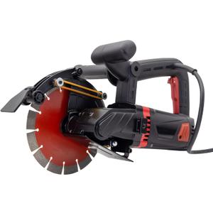 8'' Electric Concrete Saw 4800W Wall Chaser Concrete Cutter for Brick, Concrete Wall, Granite, Marble, Tile with 8" Saw Blade, Water Pump, Water Hose