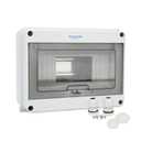 MOLLOM 8 Way Circuit Breaker MCB Distribution Protection Box with DIN Rail, IP65 Waterproof,for Indoor and Outdoor
