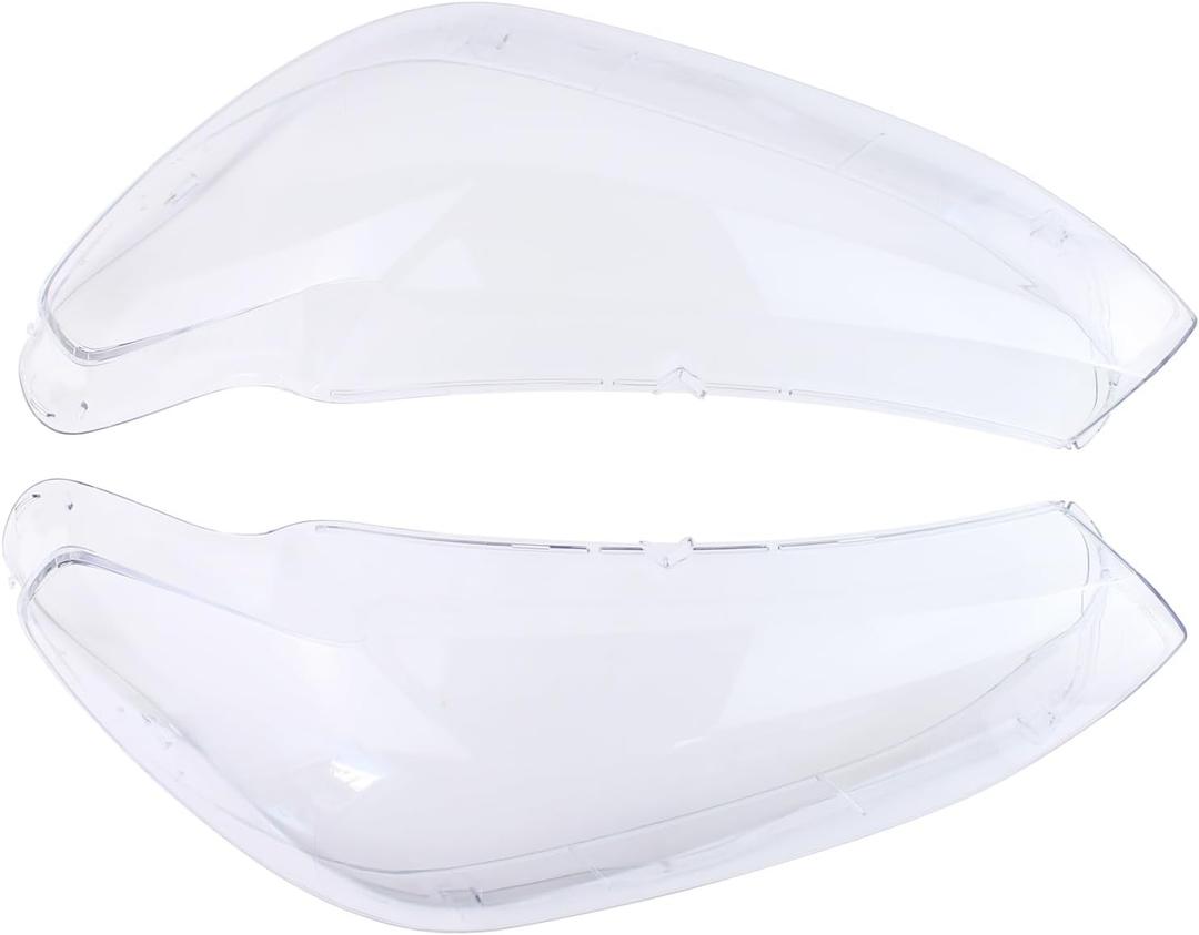 Pair Left and Right Headlight Lens Cover for BMW X3 X4 2018-2022