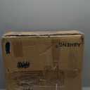 17.7 inches Faux Fur Ottomans Cube with Legs, Metal Framed Vanity Stool Chair Storage Ottoman Foot Rest Stool, Holds 770 LB for Dorm Living Room Bedroom Pink UASND643P