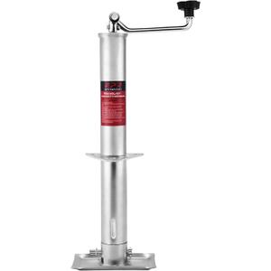 OPENROAD 5000 lbs A-Frame Trailer Jack,15" Top-Wind Vertical Travel with Foot Plate, RV Trailer Tongue Jack,Heavy Duty Boat Lift Drop,Silver